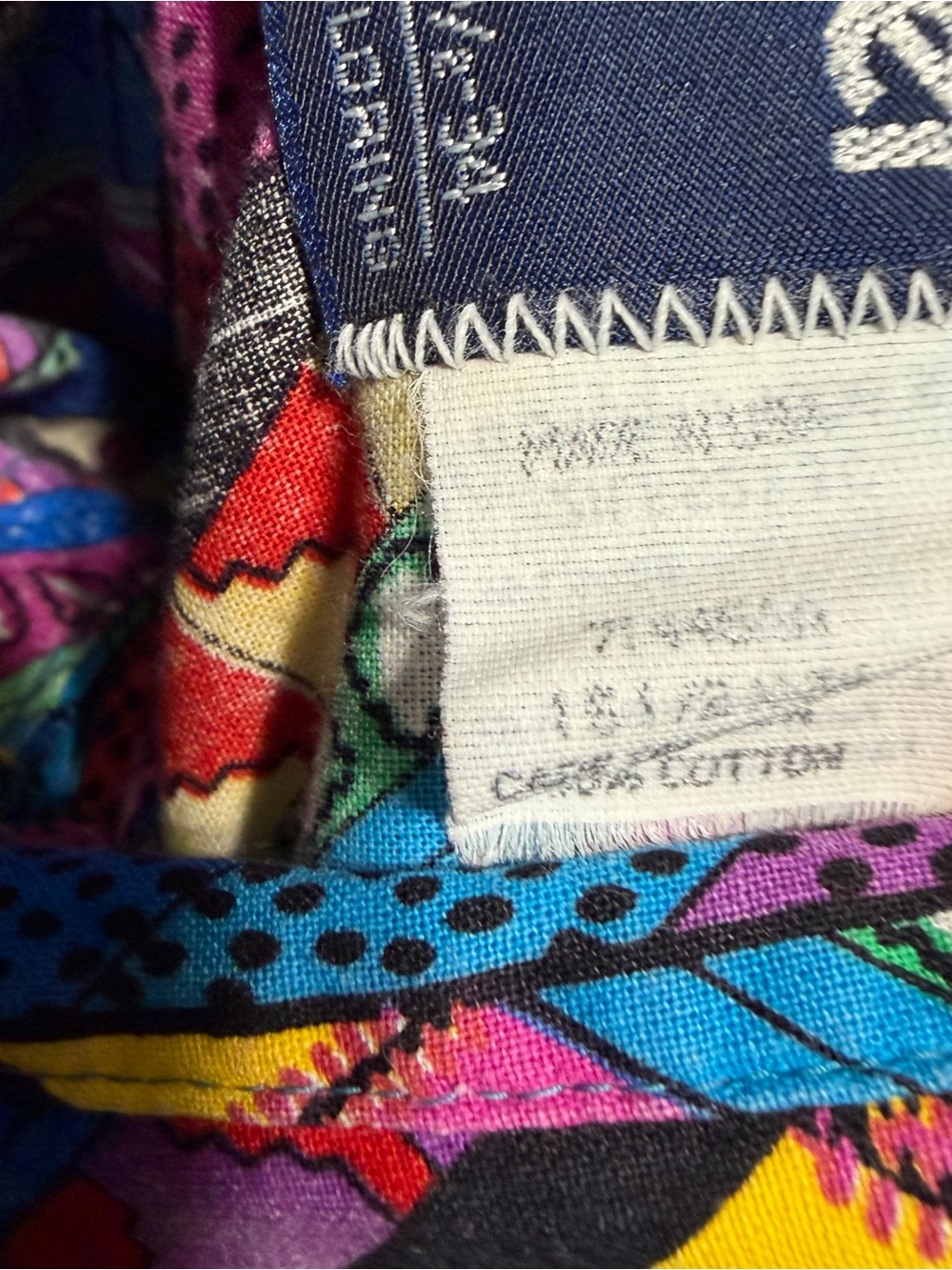 Vintage 90’s Wrangler Brushpopper Aztec Western X-long tails Shirt 15 1/2 - 34 - Picture 4 of 9